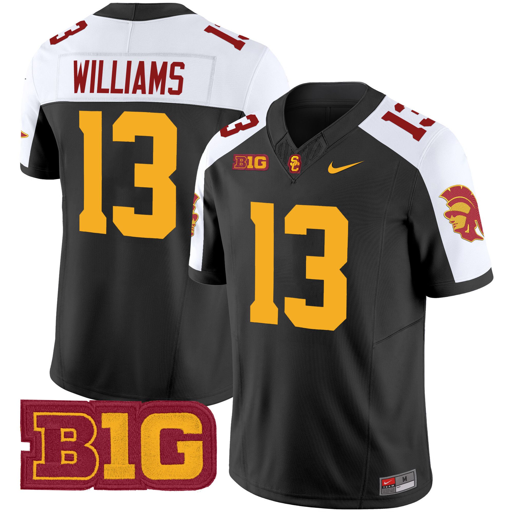 Men USC Trojans #13 Williams Black Nike 2024 Vapor Limited NCAA Jersey->customized ncaa jersey->Custom Jersey